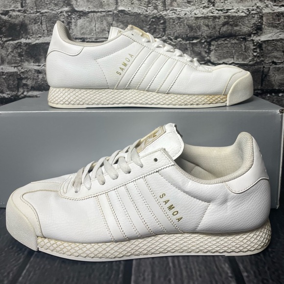 Adidas Samoa White US Mens Size 10.5 F37599 - Picture 1 of 13